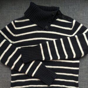 Striped Turtleneck Sweater
